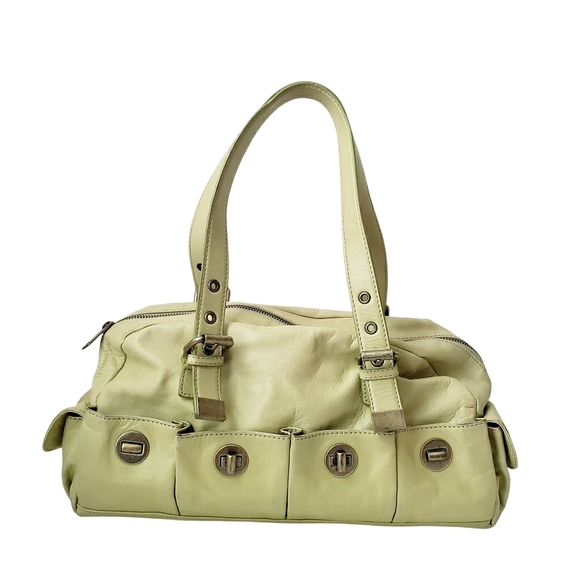 Vintage Cynthia Rowley Light Green Leather Handbag - Picture 16 of 16